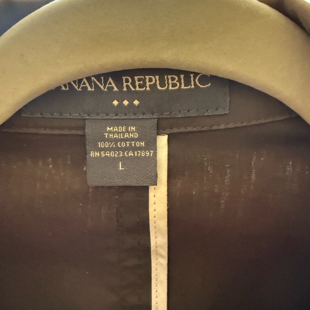 🌺Banana Republic Dark green Trench Coat🌺 - Picture 2 of 5